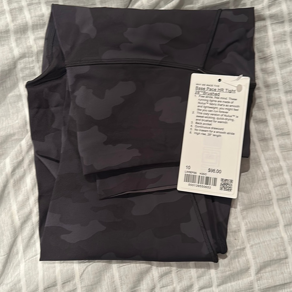 Lululemon Base Pace High-Rise Running tights 28" *Brushed Nulux size 10